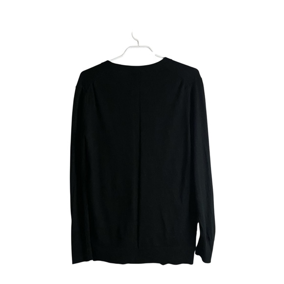 Banana Republic Women's Black 100% Merino Extra Fine Wool Cardigan - Picture 7 of 7